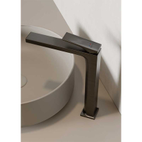 Baterie înaltă pentru lavoar Kludi, Decus 240, fără ventil, brushed gunmetal