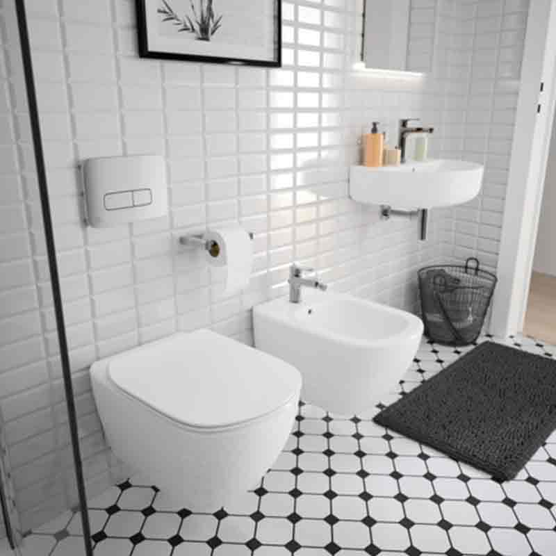 Vas WC suspendat Ideal Standard, Tesi RimLS+, alb