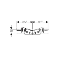 Rigola pentru dus Geberit, Duofix, 130 cm
