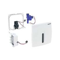 Sistem de comandă a spălării pentru pisoar, Geberit, cu acţionare electronică, crom mat