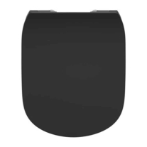 Capac WC Ideal Standard, pentru WC Tesi RimLS+, soft close, quick release negru mat
