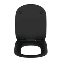 Capac WC Ideal Standard, pentru WC Tesi RimLS+, soft close, quick release negru mat