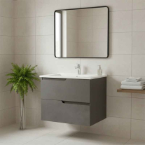 Mobilier pentru lavoar încastrat Fluminia, Bari 60, urban grey