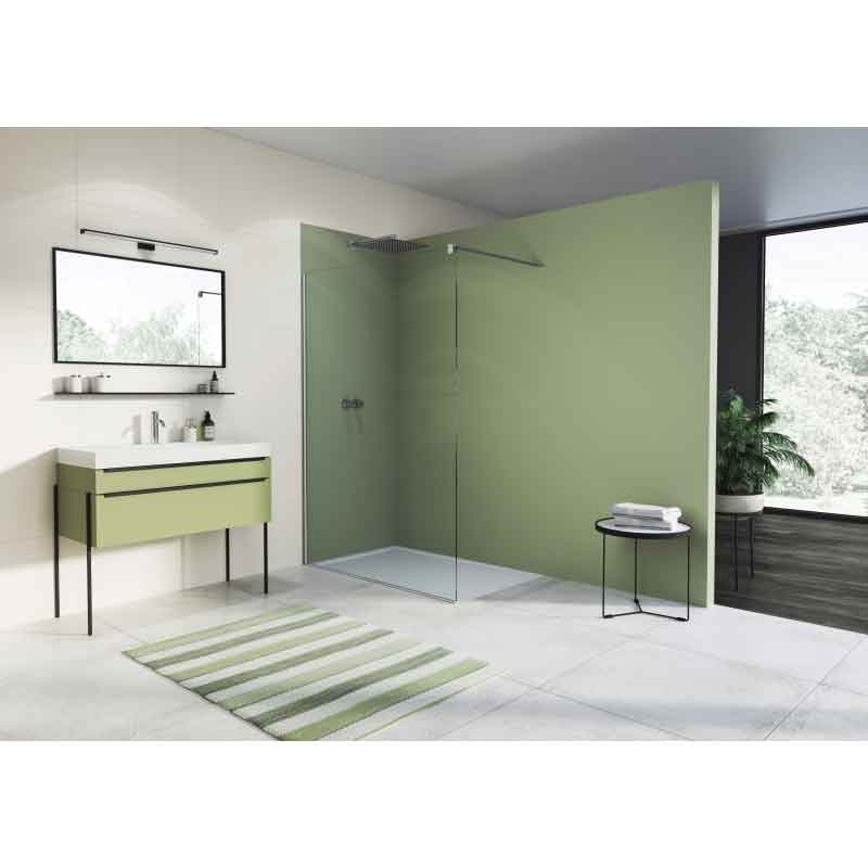 Paravan de duș Walk-In Ronal Easy, sticlă securizată 8 mm, 60x200 c,m, profil crom