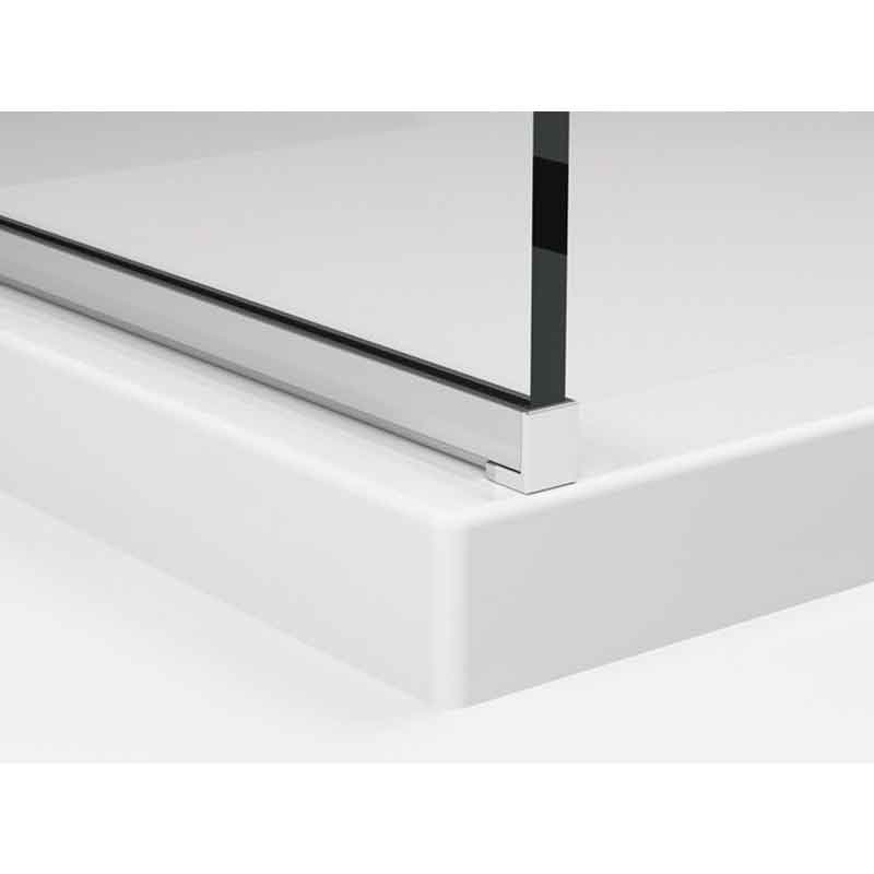 Paravan de duș Walk-In Ronal Easy, sticlă securizată 8 mm, 60x200 c,m, profil crom