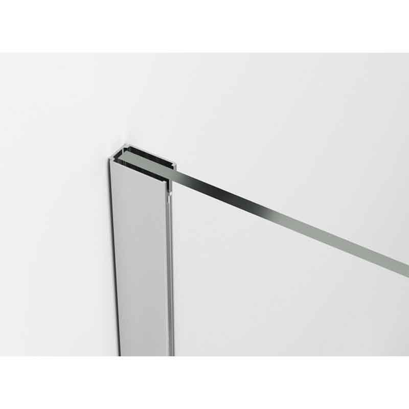 Paravan de duș Walk-In Ronal Easy, sticlă securizată 8 mm, 60x200 c,m, profil crom