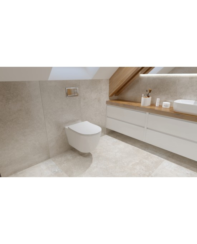Mobilier suspendat pentru lavoar, Spectrum, Manitoba, 80 cm, alb