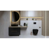 Mobilier pentru lavoar Spectrum, Omaha 80, riflat, negru mat