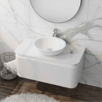 Mobilier pentru lavoar, Spectrum, Milena 100, riflat alb mat