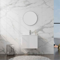  Mobilier cu lavoar sub blat, Spectrum, Asturias 60, riflat, alb