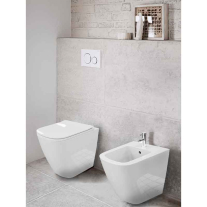 Bideu stativ Spectrum, Tyber, cu fixare ascunsă, 35.5 x 51.5 cm, alb