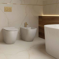 Set WC stativ, Spectrum, Tyber Rimless Protect, 35 x 51 cm, alb