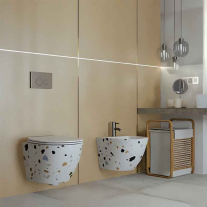 Baterie pentru bideu LaVita, Verdi, fără ventil, crom