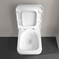 Set WC suspendat Villeroy&Boch, Architectura, TwistFlush, cu capac soft close, quick release, alb