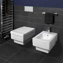 Set WC suspendat Villeroy&Boch, Memento, cu capac și bideu suspendat, alb