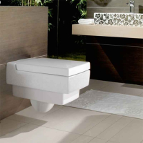 Set WC suspendat Villeroy&Boch, Memento, cu capac și bideu suspendat, alb