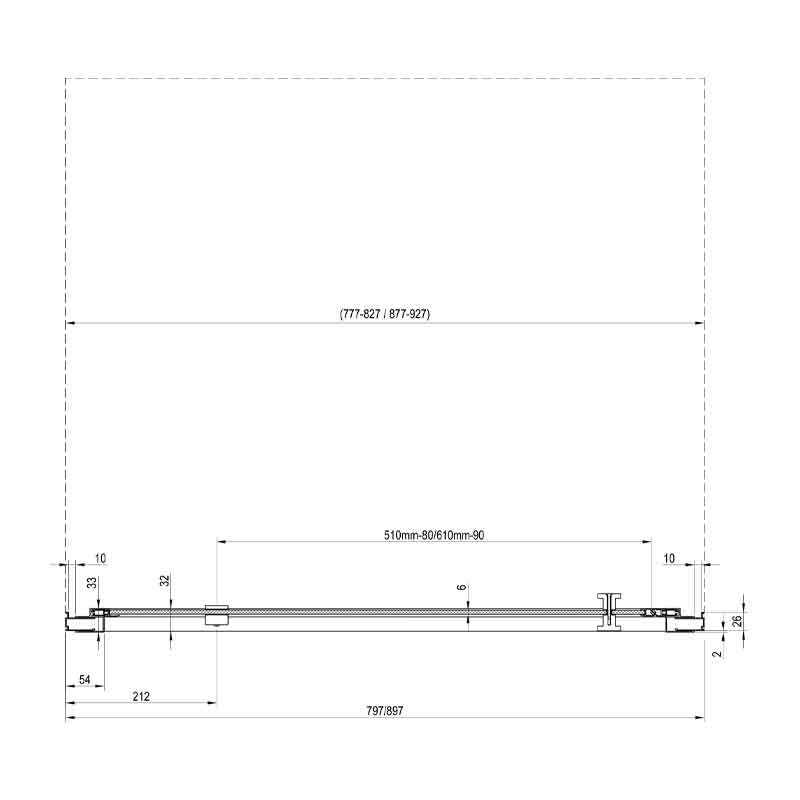 Ușă pivotantă Ravak, Nexty, pentru cabină sau nișă, 90x195 cm, profil crom