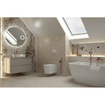 Set duș igienic LaVita, Verdi, furtun 120 cm, corp încastrat, brushed copper