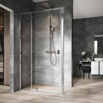 Perete lateral fix Ravak, Nexty, 100 x 195 cm, profil crom