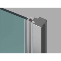 Ușă pivotantă Ravak, Cool, dintr-un element fix și unul pivotant, 80 x 195 cm, crom