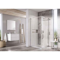Cabină duș, Ravak, Blix Slim , BLSRV2-80, 80x80x195 cm, profil crom