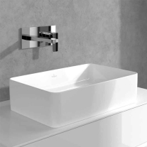  Baterie pentru lavoar incastrata Villeroy&Boch, Architectura Square, cu ventil click clack crom
