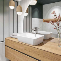 Baterie inalta pentru lavoar Villeroy&Boch, Architectura 277, cu ventil click clack, crom