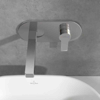 Baterie pentru lavoar Villeroy&Boch, Architectura, montaj incastrat, crom