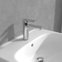 Baterie pentru lavoar Villeroy&Boch, O.Novo 100, fara ventil, crom