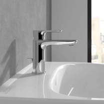 Baterie pentru lavoar Villeroy&Boch, O.Novo 100, fara ventil, crom