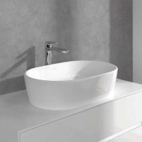 Baterie înaltă pentru lavoar Villeroy&Boch, O.Novo 240, cu ventil click-clack, crom