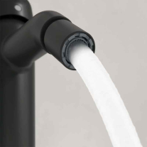 Baterie pentru bideu Villeroy&Boch, Skyla, cu ventil cu tijă, negru mat