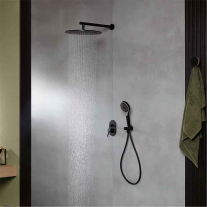 Bară de duș Villeroy&Boch, Universal Showers, 40 cm, negru mat