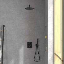 Cap de duș Villeroy&Boch, Universal Showers, Ø25 cm, negru mat