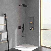 Cap de duș Villeroy&Boch, Universal Showers, Ø25 cm, negru mat