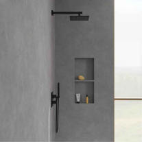 Cap de duș Villeroy&Boch, Universal Showers, pătrat, 25 x 25 cm, negru mat