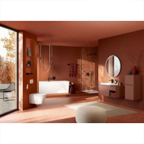 Cot racord pentru duș Villeroy&Boch, Universal Showers, pătrat cu suport pară duș, negru ma