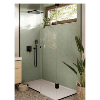 Bară de duș Villeroy&Boch, Universal Showers, 40 cm, profil pătrat, negru mat