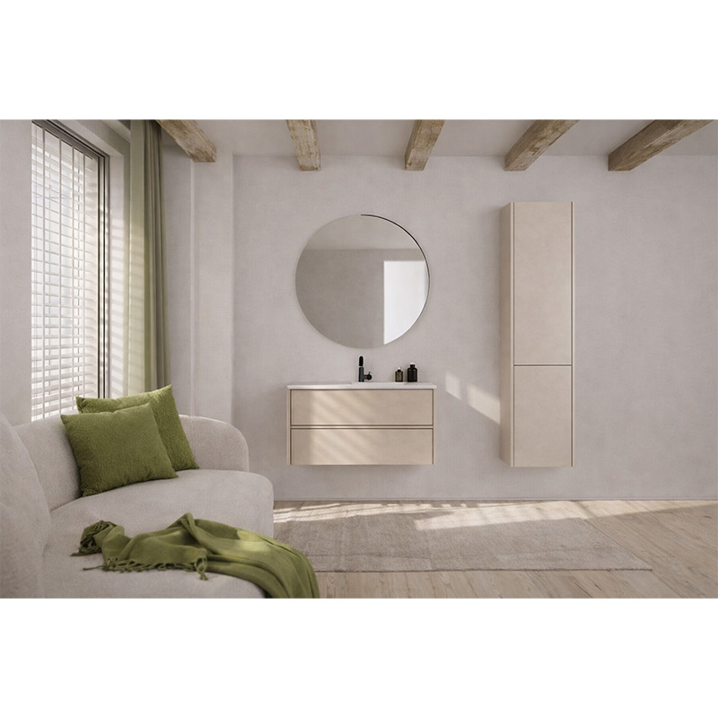 Dulap înalt suspendat Kolpasan Joy, h148 cm, 2 uși, light grey