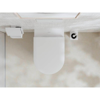  Vas WC suspendat Hansgrohe, EluPura S, cu spălare AquaFall Flush, 54x36 cm, alb
