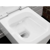 Vas WC suspendat Hansgrohe, EluPura Q, cu spălare AquaFall Flush, 54x36 cm, alb