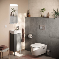  Clapetă cu acționare dublă Hansgrohe, iFrame, pentru rezervor încastrat, crom