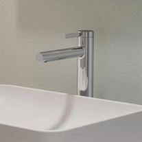Baterie înaltă de lavoar cu ventil pop-up Hansgrohe, Zesis S 230 CoolStart, crom