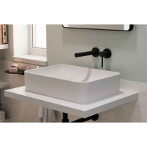Baterie încastrată de lavoar Hansgrohe, Zesis S, pipă 19.4 cm, negru mat