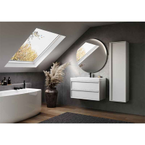 Mobilier suspendat Kolpasan, Storia 100, 2 sertare soft close, alb