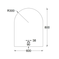 Oglindă cu dezaburire și LED Fluminia Bilbao, 55 x 90 cm, lumină ambientală