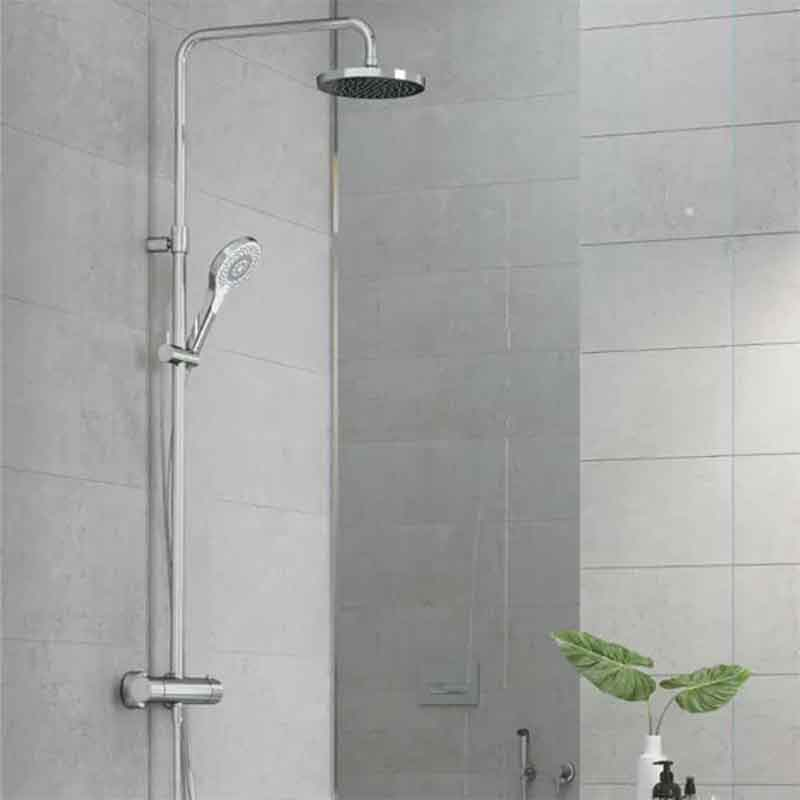 Coloană de duș cu baterie termostatată Kludi Dive S 3S, 3 jeturi, crom