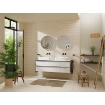 Lavoar pe blat Hansgrohe Xuniva Q, dreptunghiular, 55 x 40 cm, alb