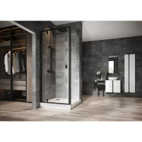 Panou frontal Ravak Perseus Pro Chrome 90 x 90 cm, alb