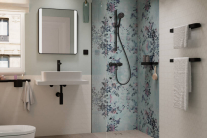 Set de duș 95 Hansgrohe Activera Select S EcoSmart, 2 jeturi, cu bară de duș 65 cm, negru mat